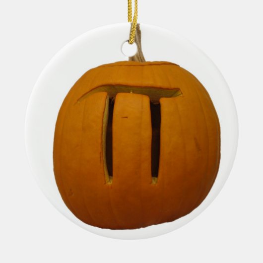 Pumpkin Pie-kerstversiering Keramisch Ornament (Voorkant)