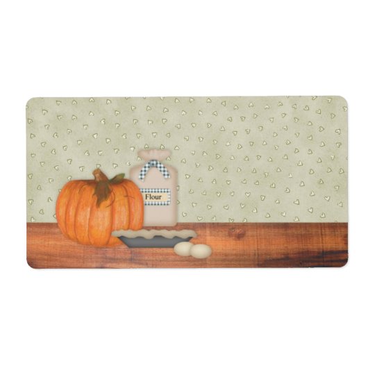 Pumpkin Pie Label (Voorkant)