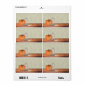 Pumpkin Pie Label (Full Sheet)
