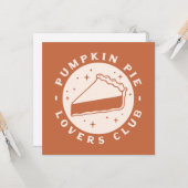 Pumpkin Pie Lovers Club Kaart (Voorkant / Achterkant in situ)