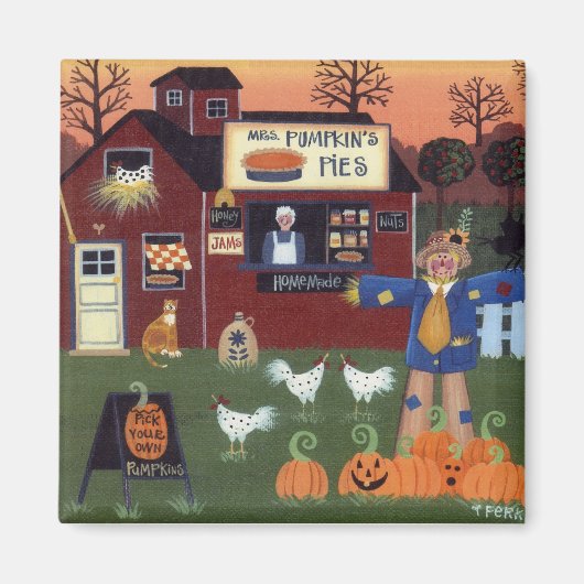 Pumpkin Pie Magnet (Voorkant)