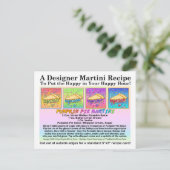 Pumpkin Pie Martini Recept Kaart Briefkaart (Staand voorkant)
