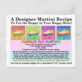 Pumpkin Pie Martini Recept Kaart Briefkaart (Voorkant)