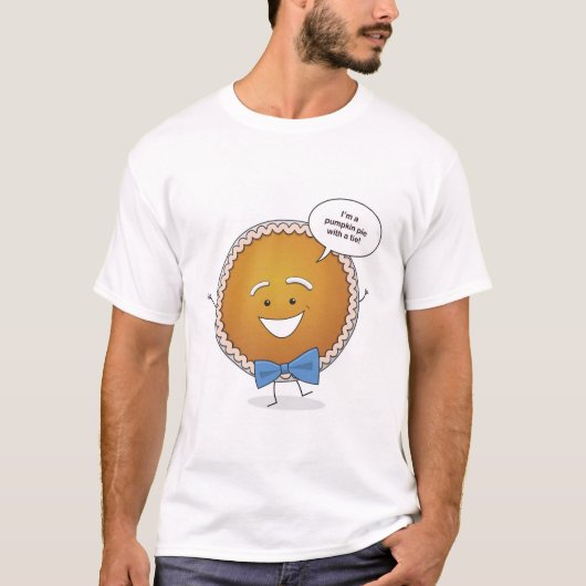 Pumpkin Pie met een Stropdas T-shirt (Voorkant)