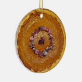 Pumpkin Pie met kerst in Cranberries Keramisch Ornament (Rechts)