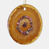 Pumpkin Pie met kerst in Cranberries Keramisch Ornament (Links)