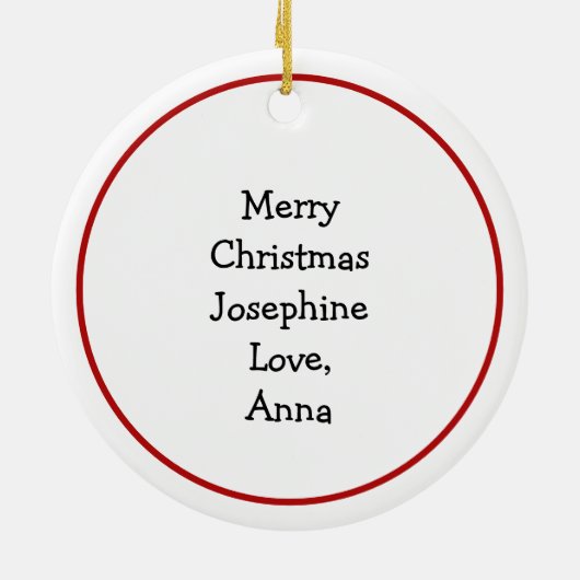 Pumpkin Pie met kerst in Cranberries Keramisch Ornament (Achterkant)