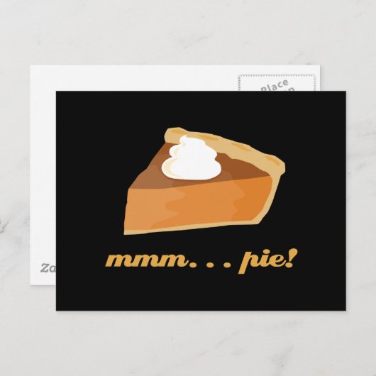 Pumpkin Pie - mmm . . . taart! Briefkaart (Voorkant / Achterkant)