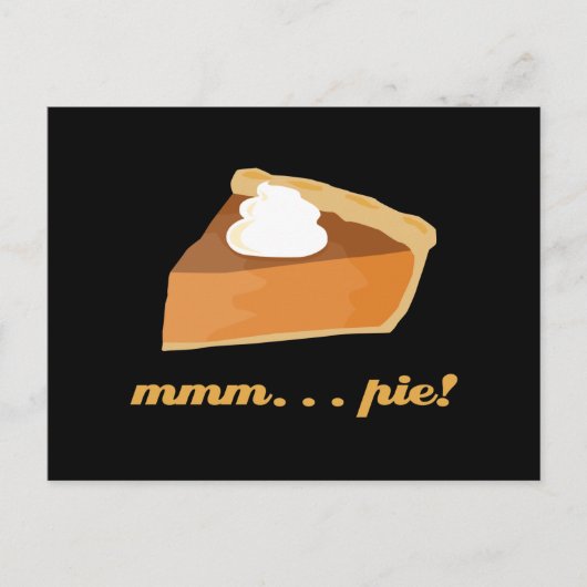 Pumpkin Pie - mmm . . . taart! Briefkaart (Voorkant)