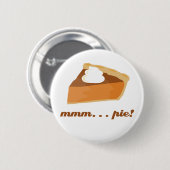 Pumpkin Pie - mmm . . . taart! Ronde Button 5,7 Cm (Voorkant /achterkant)
