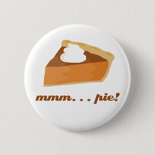 Pumpkin Pie - mmm . . . taart! Ronde Button 5,7 Cm