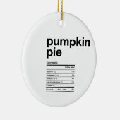 Pumpkin Pie Nutritional Information Facts Keramisch Ornament (Rechts)