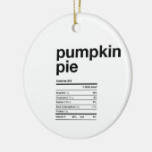 Pumpkin Pie Nutritional Information Facts Keramisch Ornament (Links)