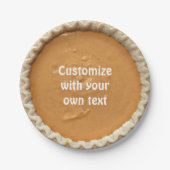 Pumpkin Pie Papieren Bordje (Voorkant)