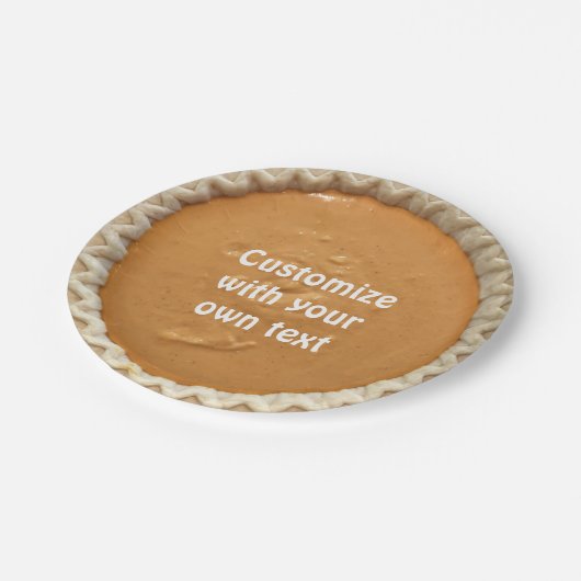 Pumpkin Pie Papieren Bordje (Gekanteld)