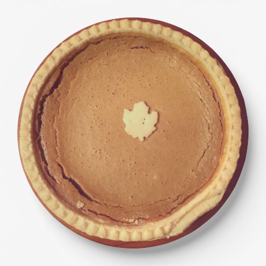 Pumpkin Pie Papieren Bordje (Voorkant)