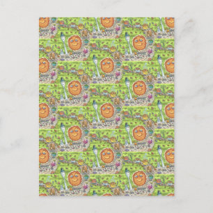 PUMPKIN PIE PARADE, THANKSGIVING FEAST CELEBRATIE BRIEFKAART