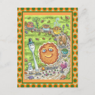 PUMPKIN PIE PARADE, THANKSGIVING FEAST CELEBRATIE BRIEFKAART