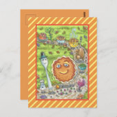 PUMPKIN PIE PARADE, THANKSGIVING FEAST CELEBRATIE BRIEFKAART (Voorkant / Achterkant)