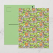 PUMPKIN PIE PARADE, THANKSGIVING FEAST CELEBRATIE BRIEFKAART (Voorkant / Achterkant)