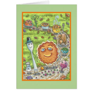 PUMPKIN PIE PARADE THANKSGIVING WENSKAART B