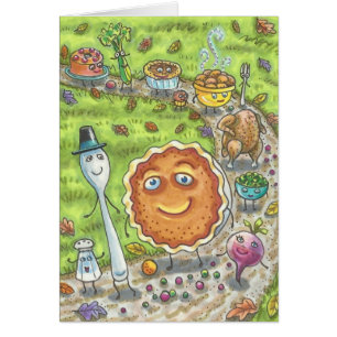 PUMPKIN PIE PARADE THANKSGIVING WENSKAART B