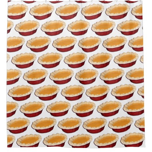 Pumpkin Pie Pattern Douchegordijn (Voorkant)