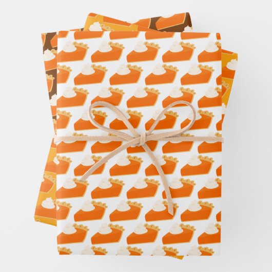 Pumpkin Pie Pattern Inpakpapier Vel (In situ)