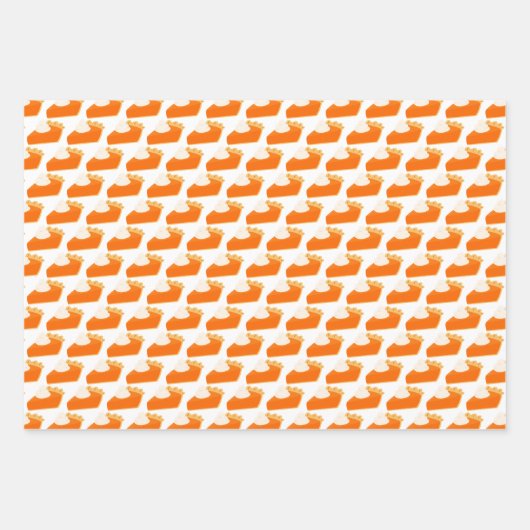 Pumpkin Pie Pattern Inpakpapier Vel (Voorkant)
