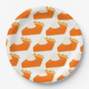 Pumpkin Pie Pattern Papieren Bordje