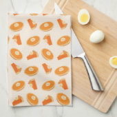 Pumpkin Pie Pattern Theedoek (Quarter Fold)