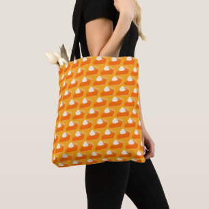 Pumpkin Pie Pattern Tote Bag