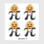 Pumpkin Pie - pi Wiskunde Halloween Humor Sticker (Vel)