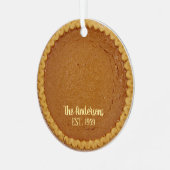 Pumpkin Pie Pie Baker Gepersonaliseerd Metalen Ornament (Voorkant links)