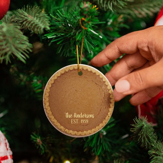 Pumpkin Pie Pie Baker Gepersonaliseerd Metalen Ornament