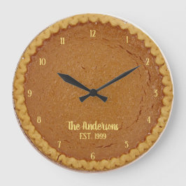 Pumpkin Pie Pie O'Clock Personalized Clock