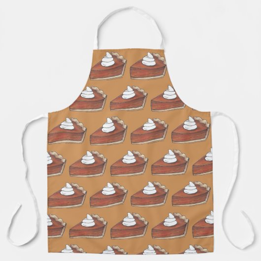 Pumpkin Pie Piece Slice Thanksgiving Dinner Schort (Voorkant)