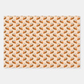 Pumpkin Pie Plaid Thanksgiving Patroon Inpakpapier Vel (Voorkant)