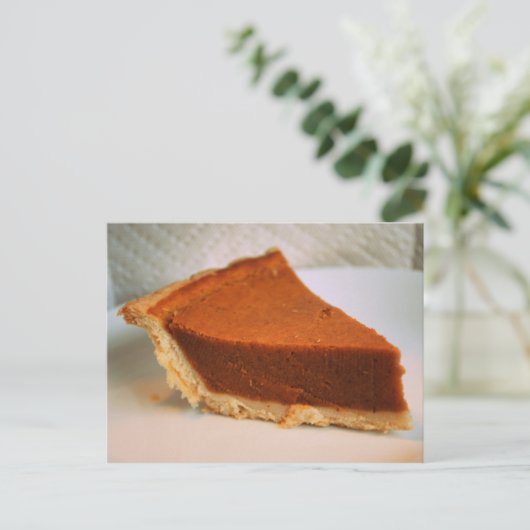 Pumpkin Pie Post Card Briefkaart (Staand voorkant)
