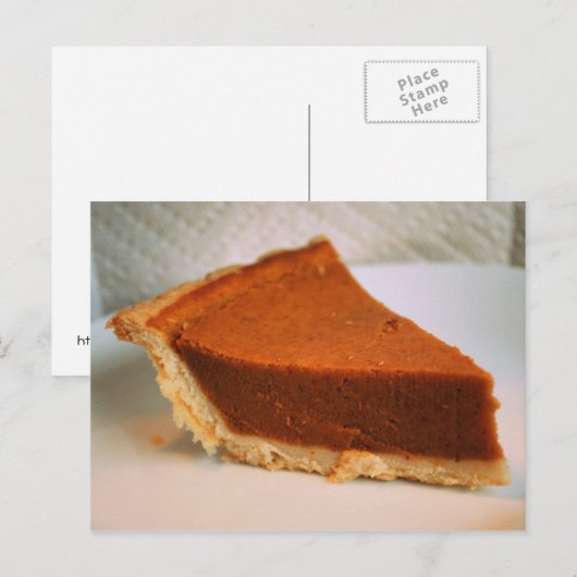 Pumpkin Pie Post Card Briefkaart (Voorkant / Achterkant)