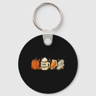 Pumpkin Pie Pumpkin Latte T-shirt voor Vrouwen Tha Sleutelhanger
