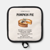 "Pumpkin Pie Recept Gezellige cadeau-ideeën Pannenlap (Voorkant)