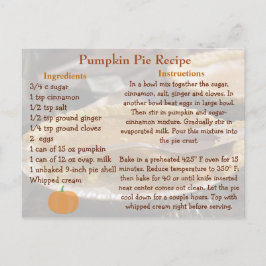 Pumpkin Pie Recept Kaart
