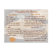 Pumpkin Pie Recept Kaart