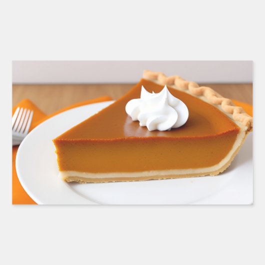 Pumpkin Pie Rechthoekige Sticker (Voorkant)
