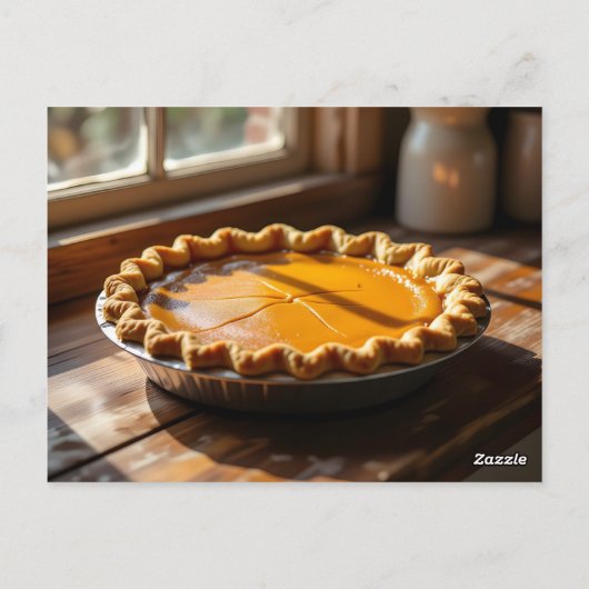 Pumpkin Pie Recipe Card Briefkaart (Achterkant)
