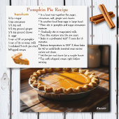 Pumpkin Pie Recipe Card Briefkaart