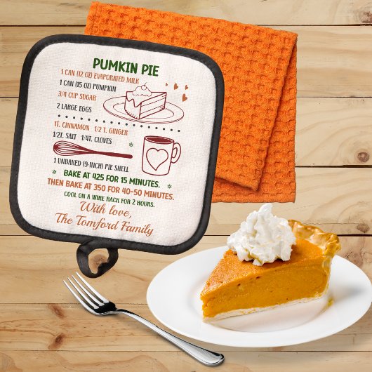 Pumpkin Pie Recipe Pannenlap