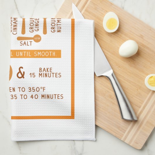 Pumpkin Pie Recipe Theedoek (Quarter Fold)