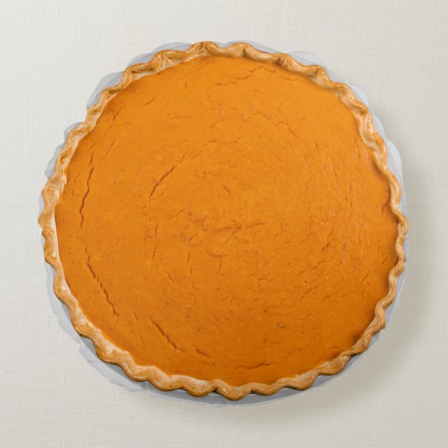 Pumpkin Pie Rond Kussen (Voorkant)